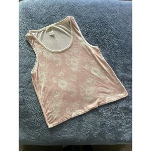 Lucky Brand‎ Women's Size XL Pink Floral Boho Tank Top / SUPER SOFT!